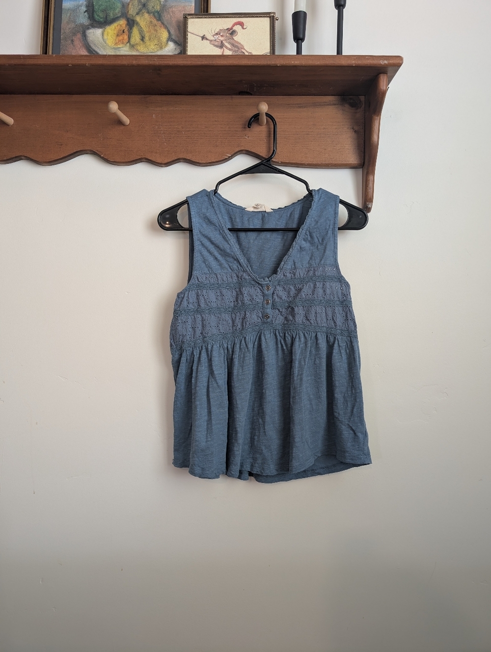Lucky Brand Eyelet Tank Top